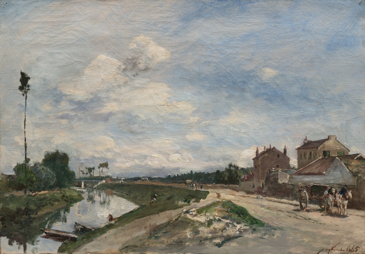 Seinen vid Bas-Meudon, 1865 av Johan Barthold Jongkind
