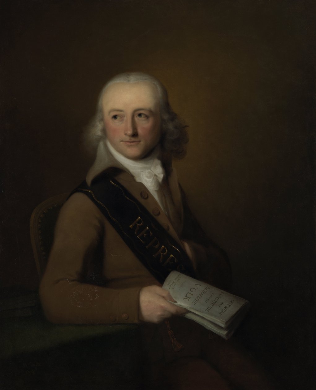 Porträtt av Leonardus van der Voort Porträtt av Leonardus van der Voort av Johan Bernard Scheffer
