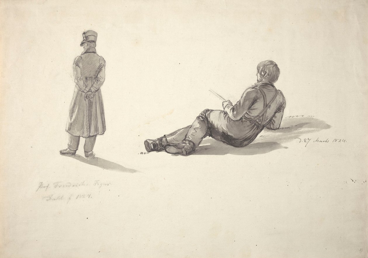 Caspar David Friedrich; fiskare av Johan Christian Dahl