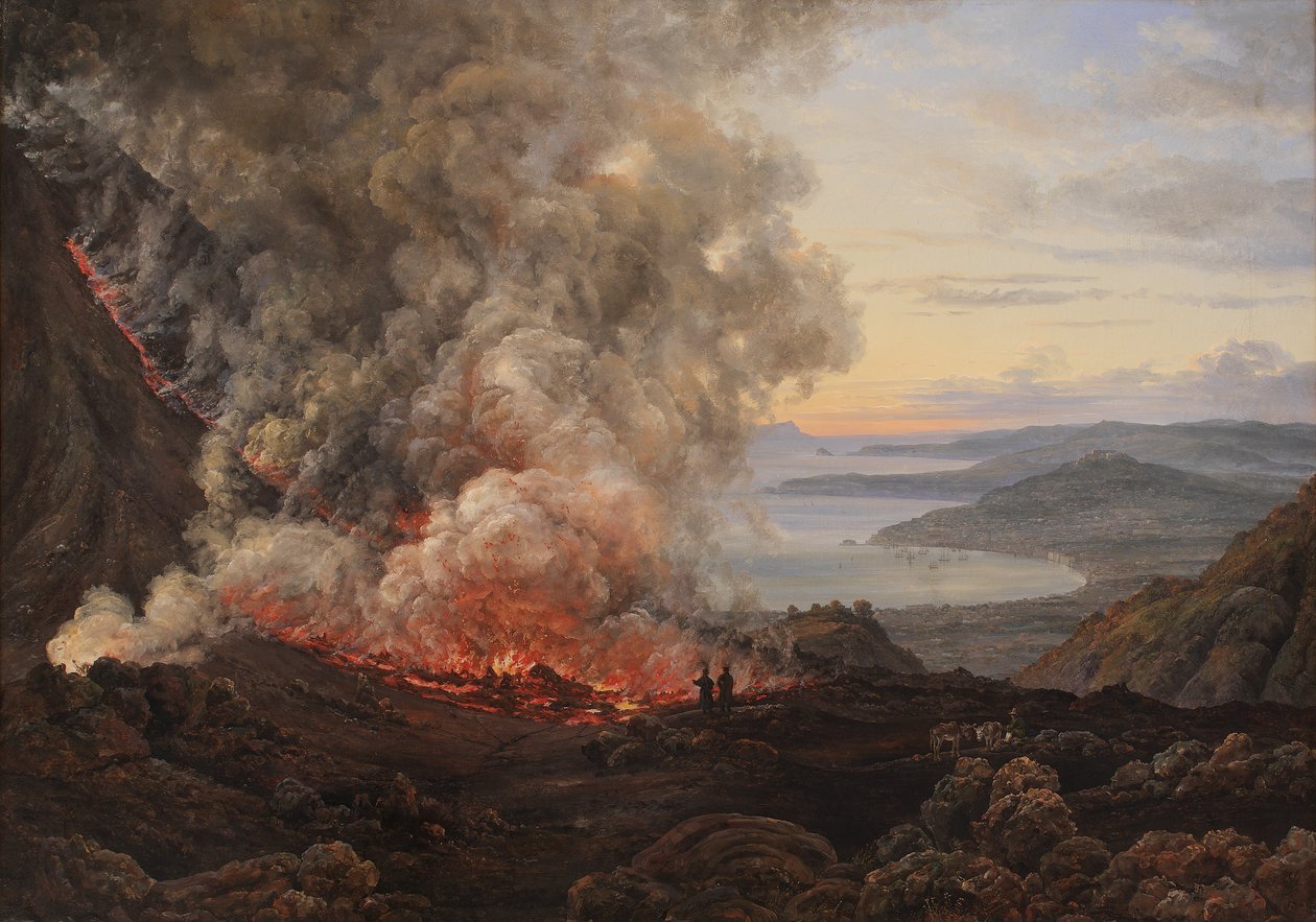 Vulkanen Vesuvius utbrott, 1821 av Johan Christian Dahl