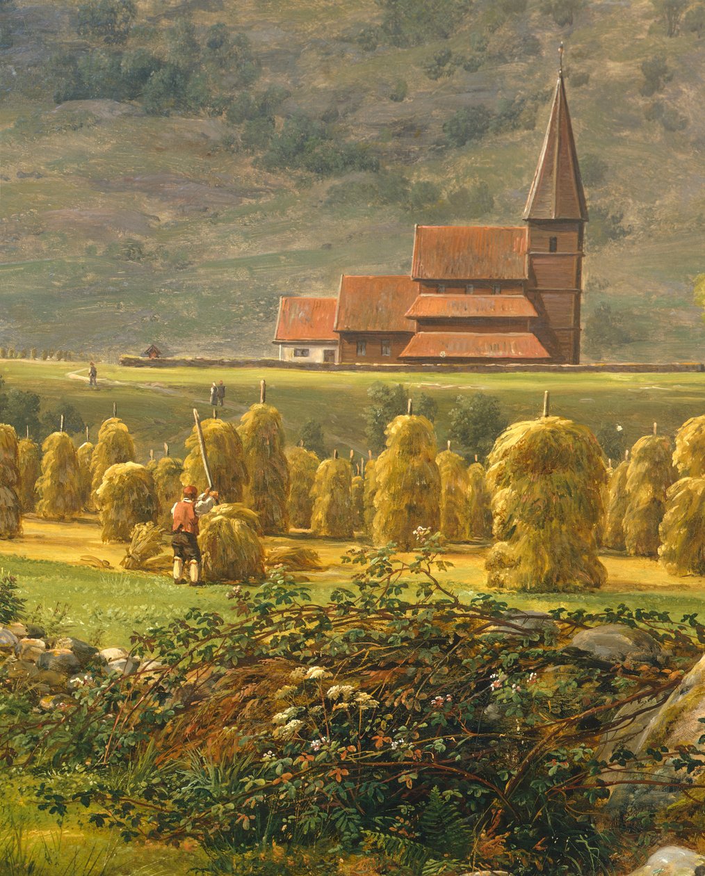 Samla hö av Johan Christian Clausen Dahl (1788-1857), Norge 1800-talet av Johan Christian Dahl