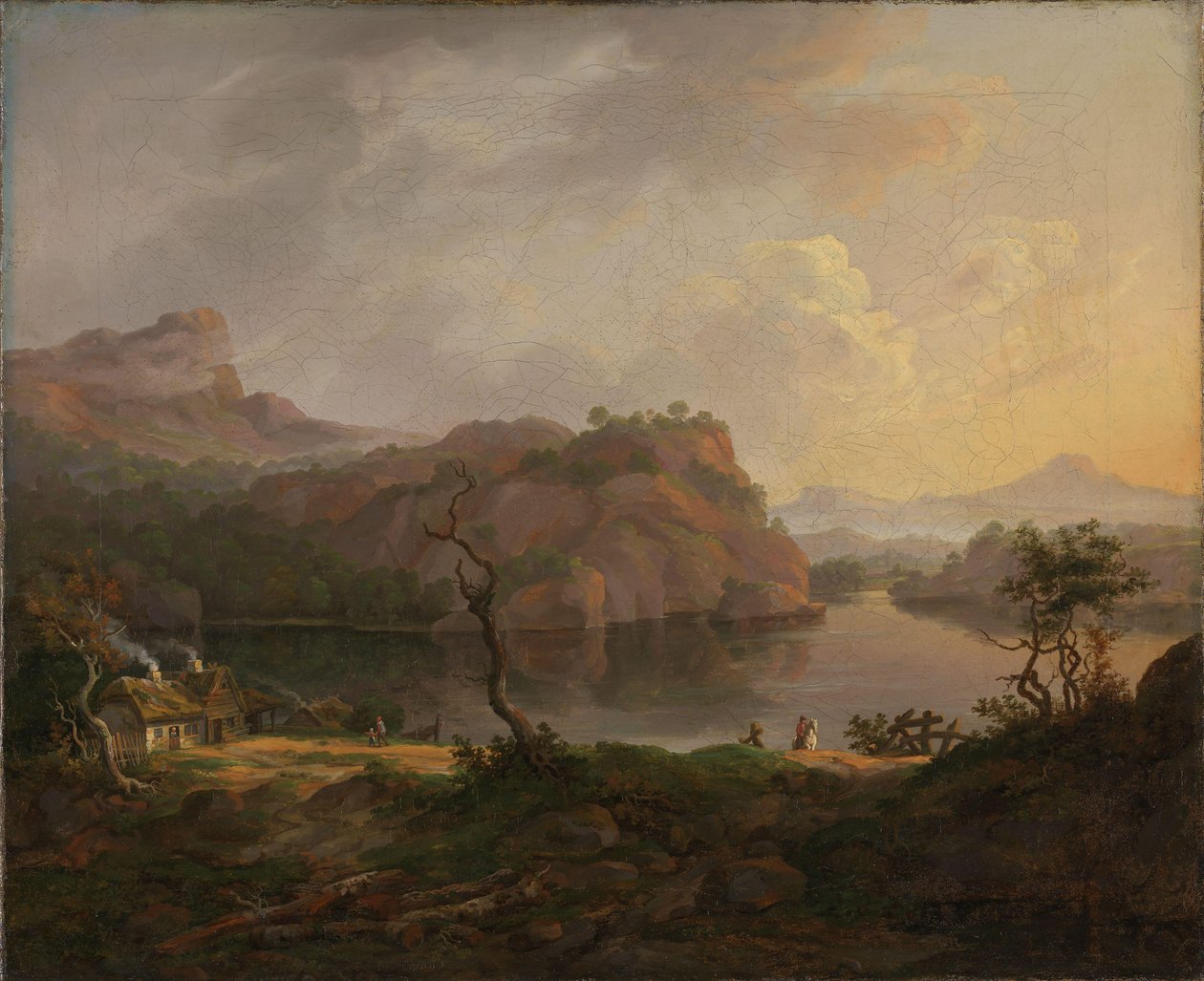 Nordiskt landskap med ett dött träd av Johan Christian Dahl
