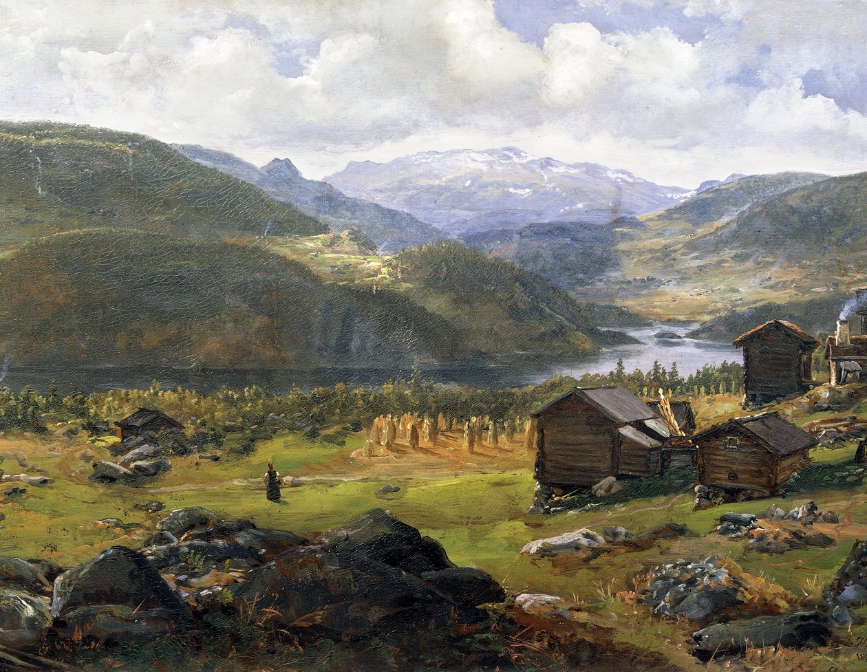 Norska dalen av Johan Christian Clausen Dahl (1788-1857), Norge 1800-talet av Johan Christian Dahl