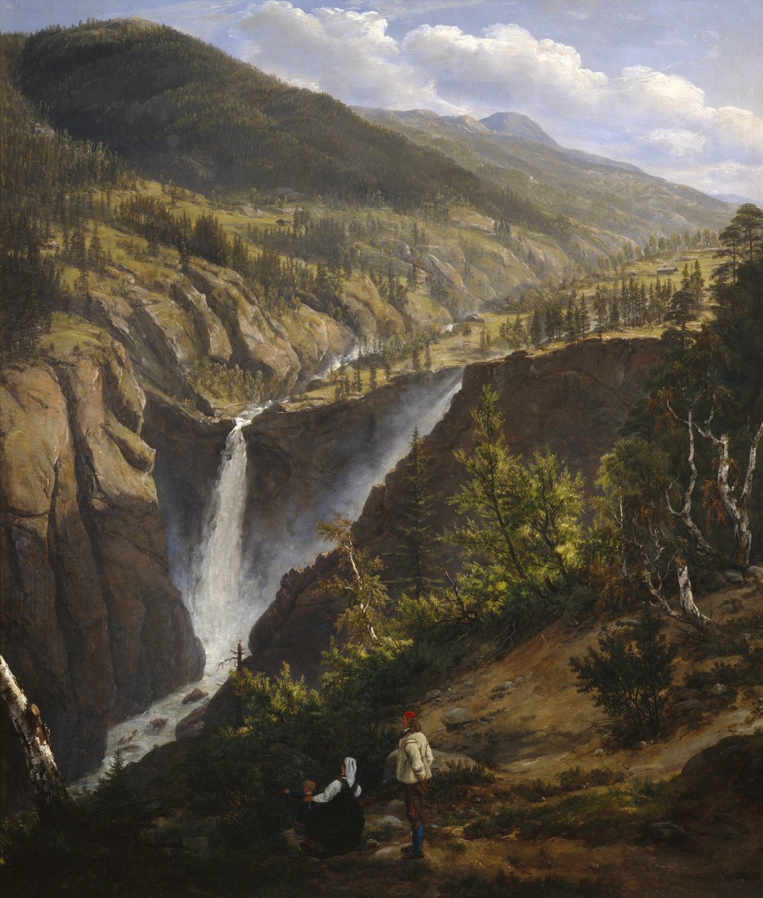 Rjukan waterfall av Johan Christian Dahl