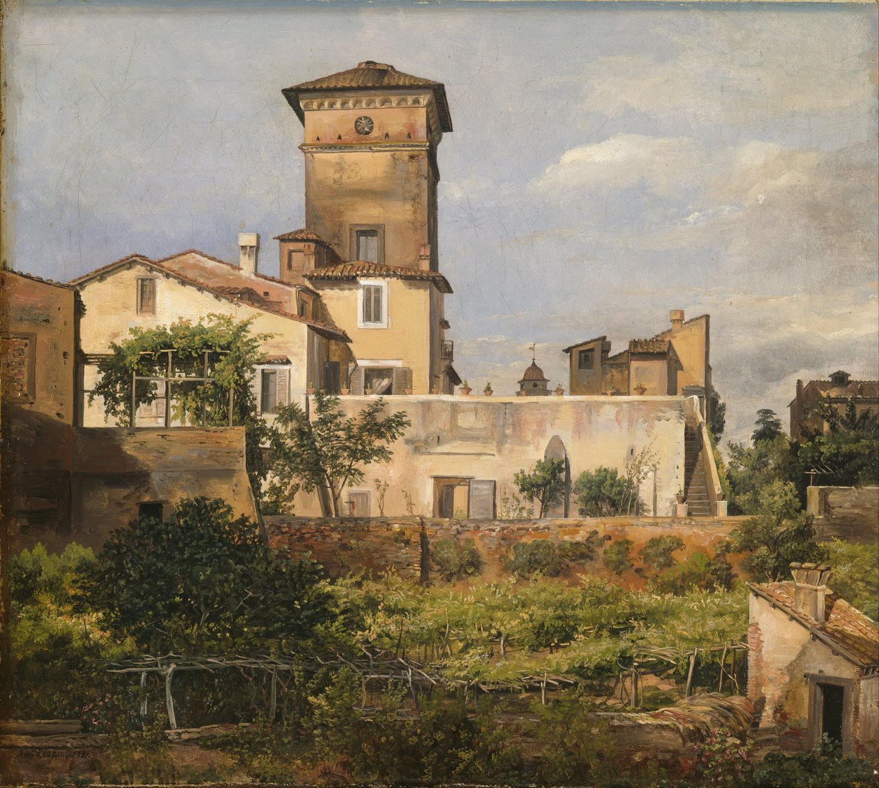 Scen från Villa Malta av Johan Christian Dahl