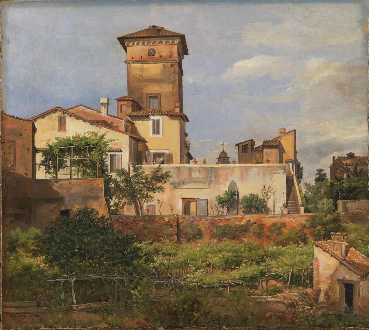 Scen från Villa Malta av Johan Christian Dahl