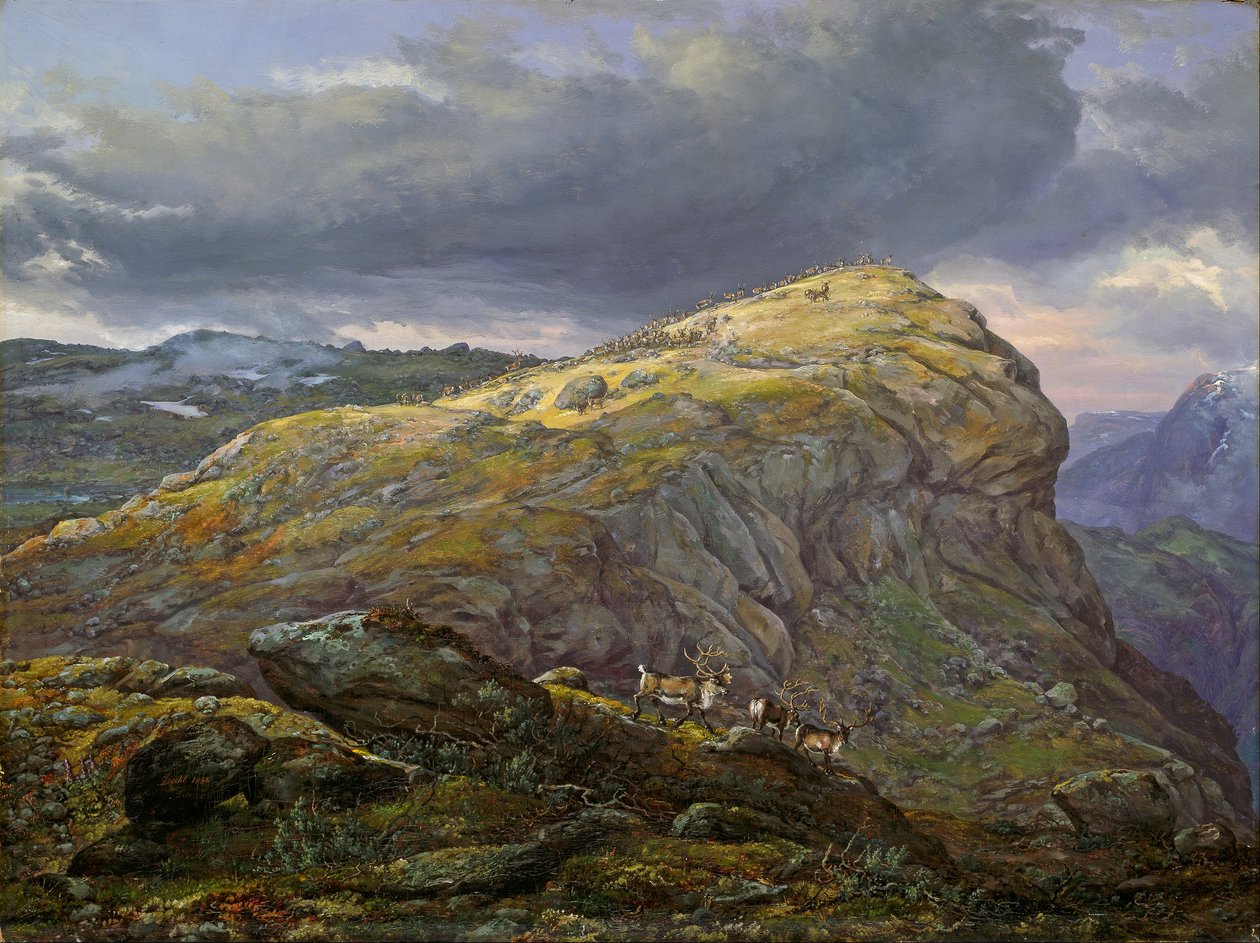 Stugunøset på Filefjell av Johan Christian Dahl