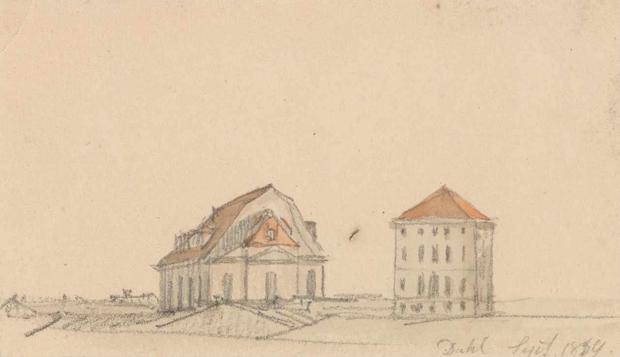 Två tegelhus av Johan Christian Dahl