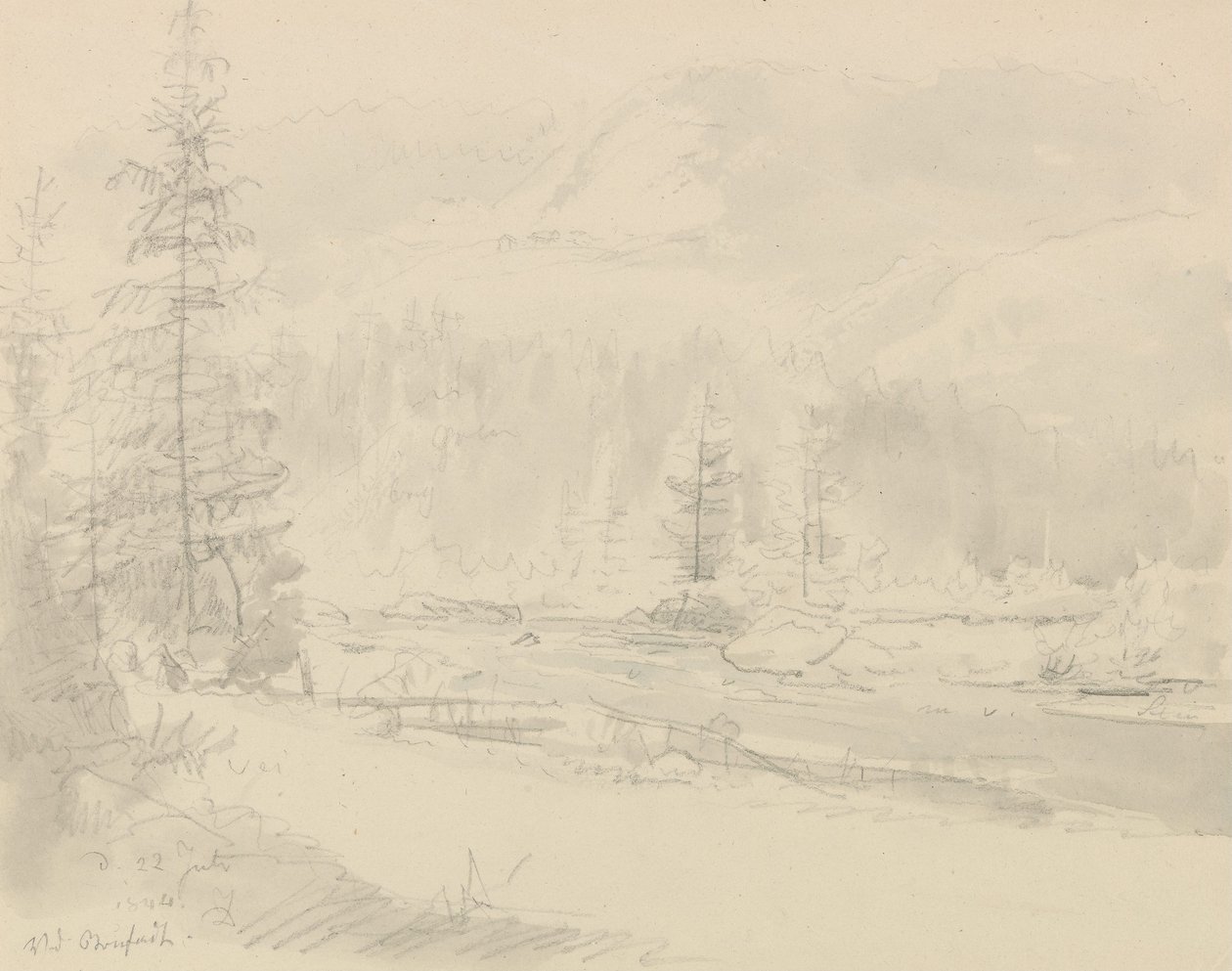 Vid Bruflat av Johan Christian Dahl