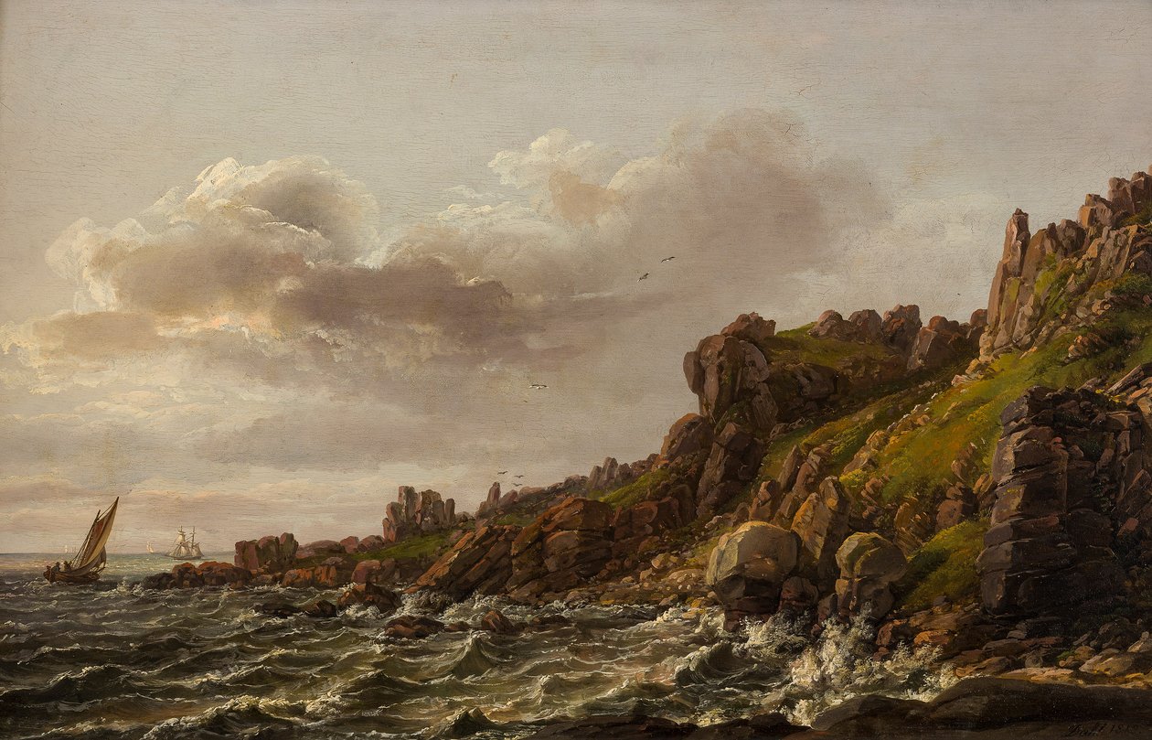 Utsikt över Kullen i Sverige av Johan Christian Dahl