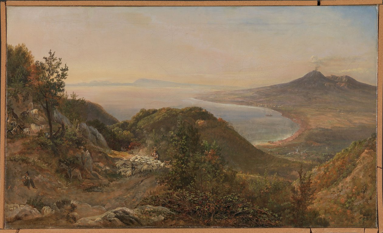 Utsikt från Pimonte av Johan Christian Dahl