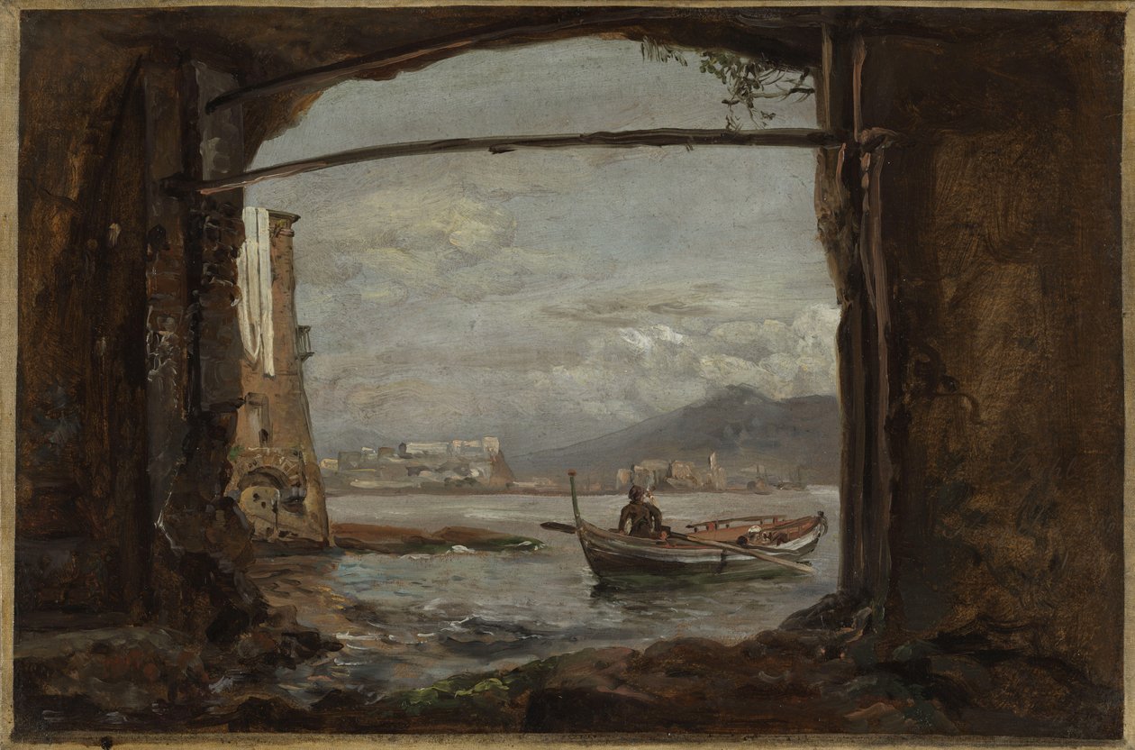 Utsikt från en grotta nära Posillipo av Johan Christian Dahl