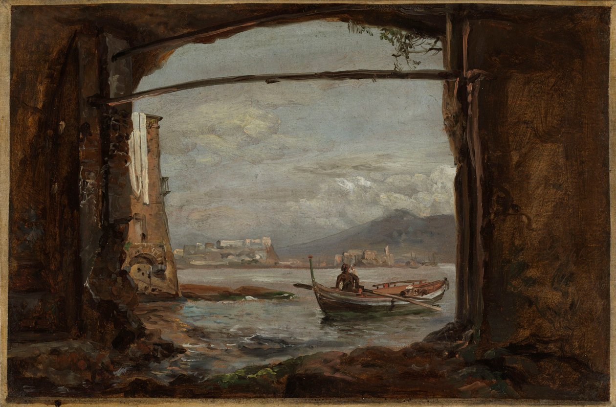 Utsikt från en grotta nära Posillipo av Johan Christian Dahl