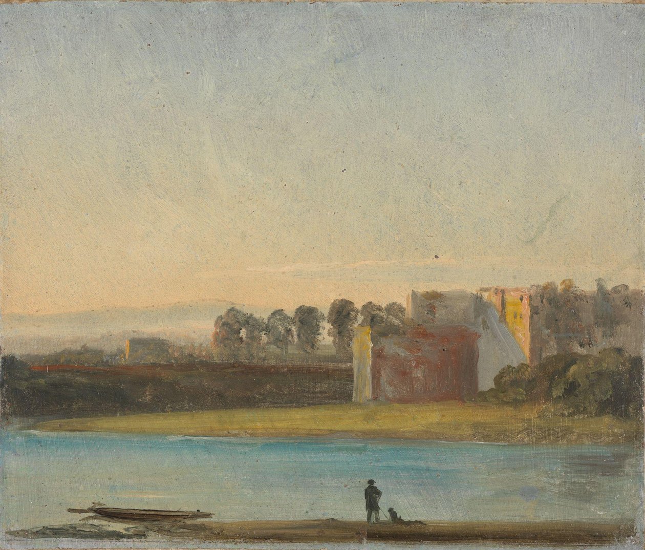 Utsikt över Elbe av Johan Christian Dahl