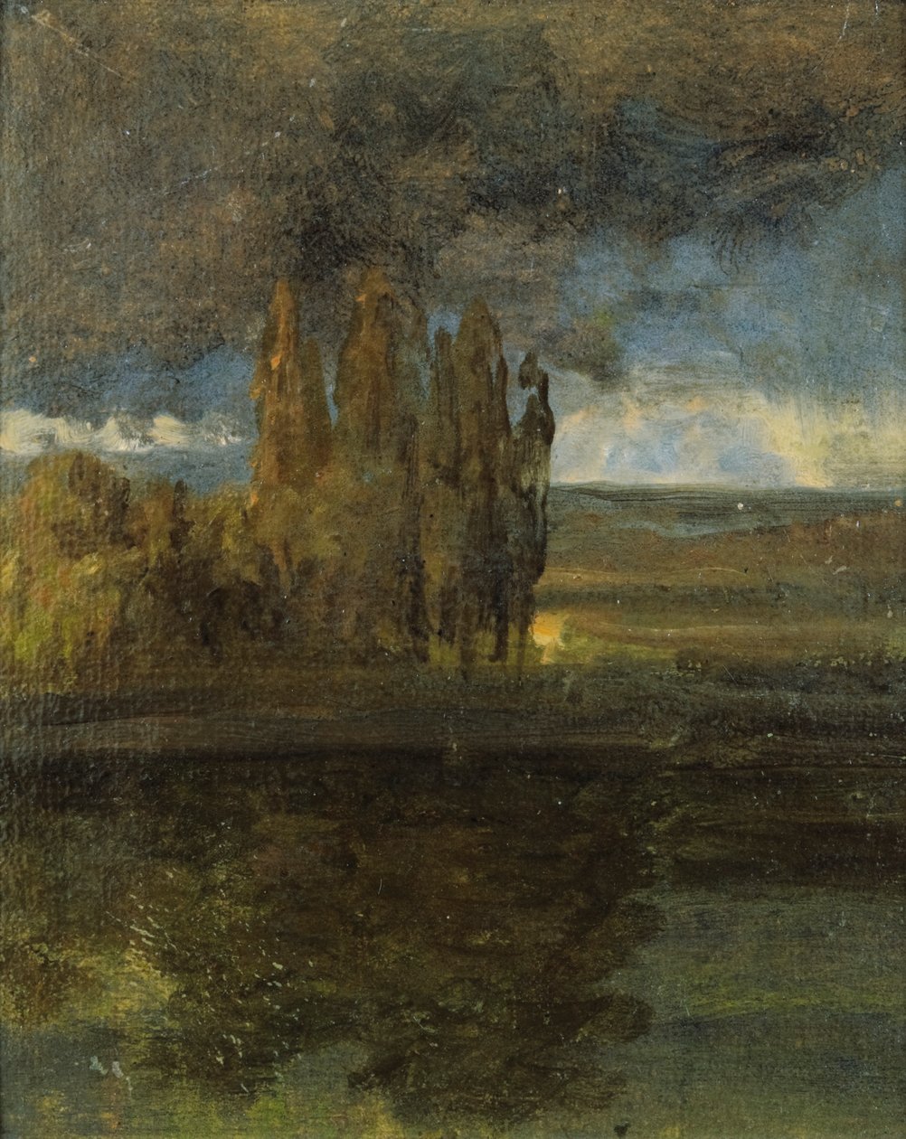 Utsikt över Elbe och bastionen "Der Bär" av Johan Christian Dahl