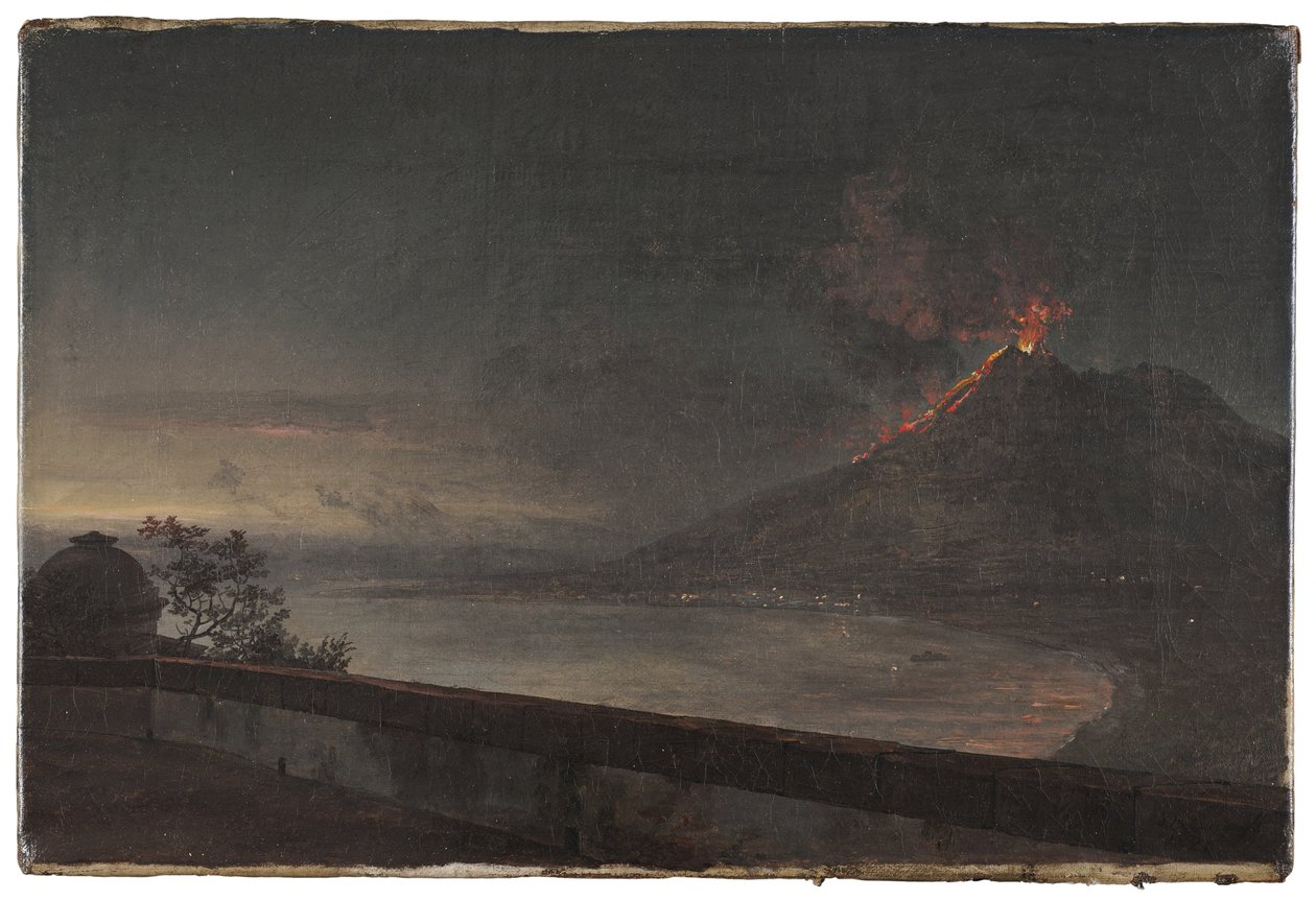 Utsikt mot Vesuvius från Villa Quisisana av Johan Christian Dahl