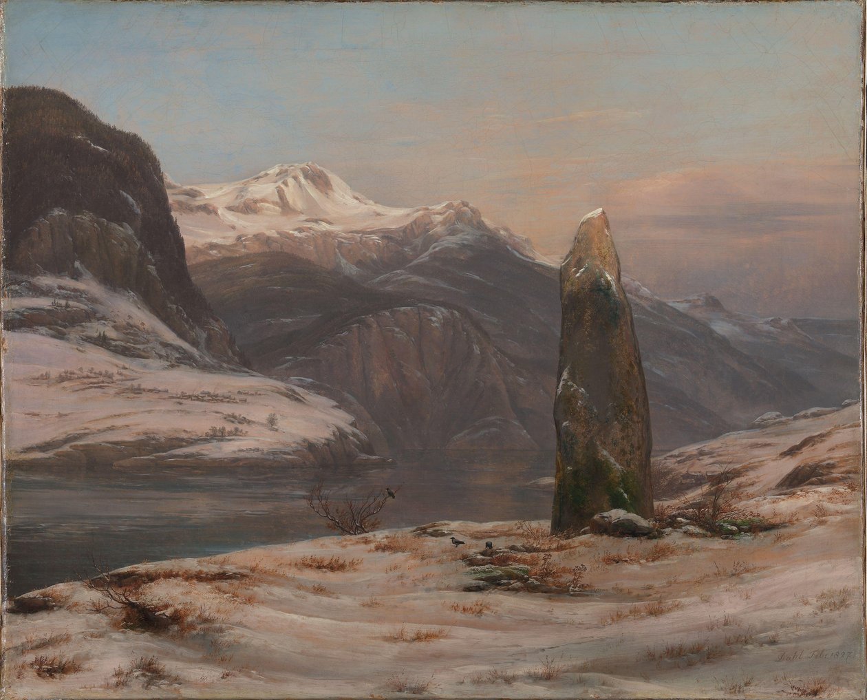 Vinter vid Sognefjorden av Johan Christian Dahl