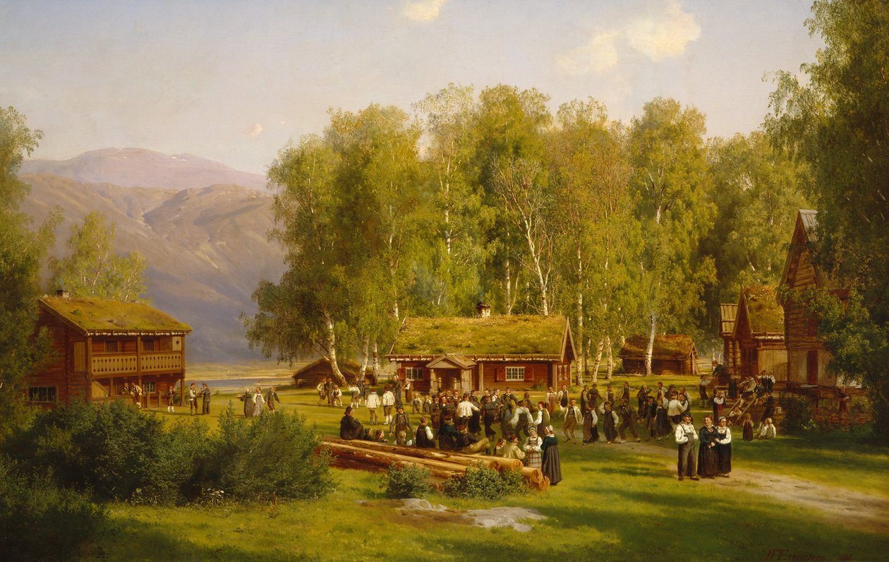 Midsommarfest av Johan Fredrik Eckersberg