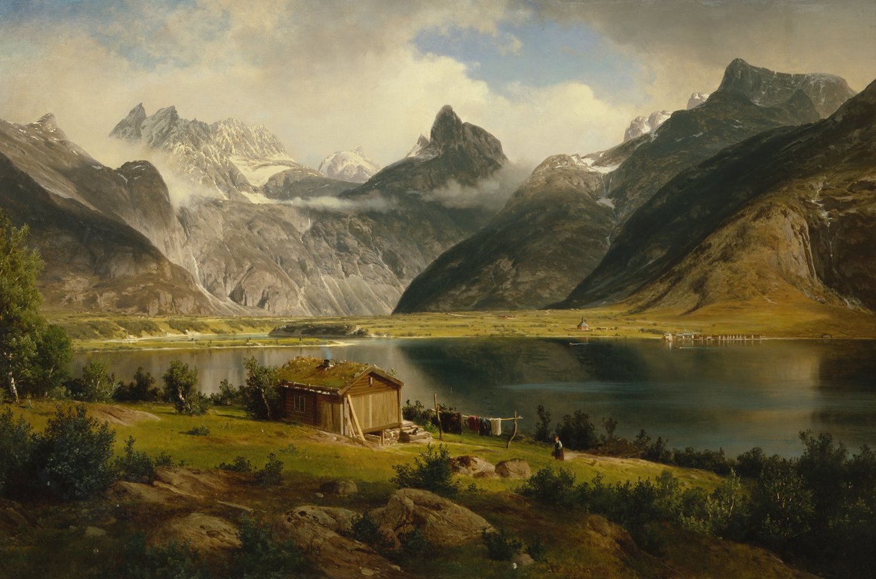 Romsdalshorn av Johan Fredrik Eckersberg