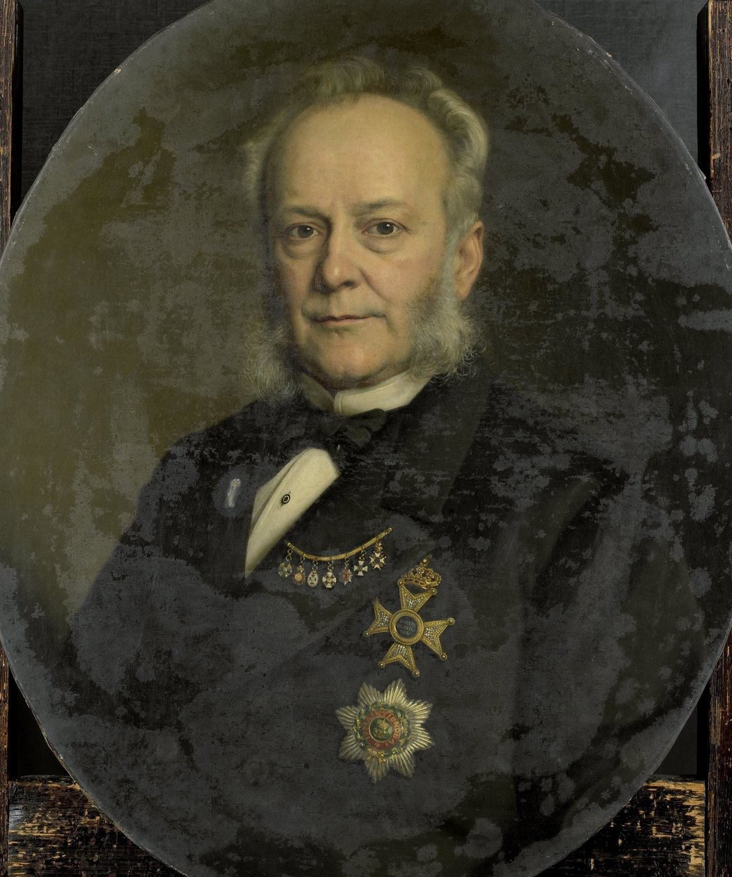 Pieter Mijer (1812-81). Generalguvernör i Nederländska Ostindien av Johan Heinrich Neuman (signed by artist)