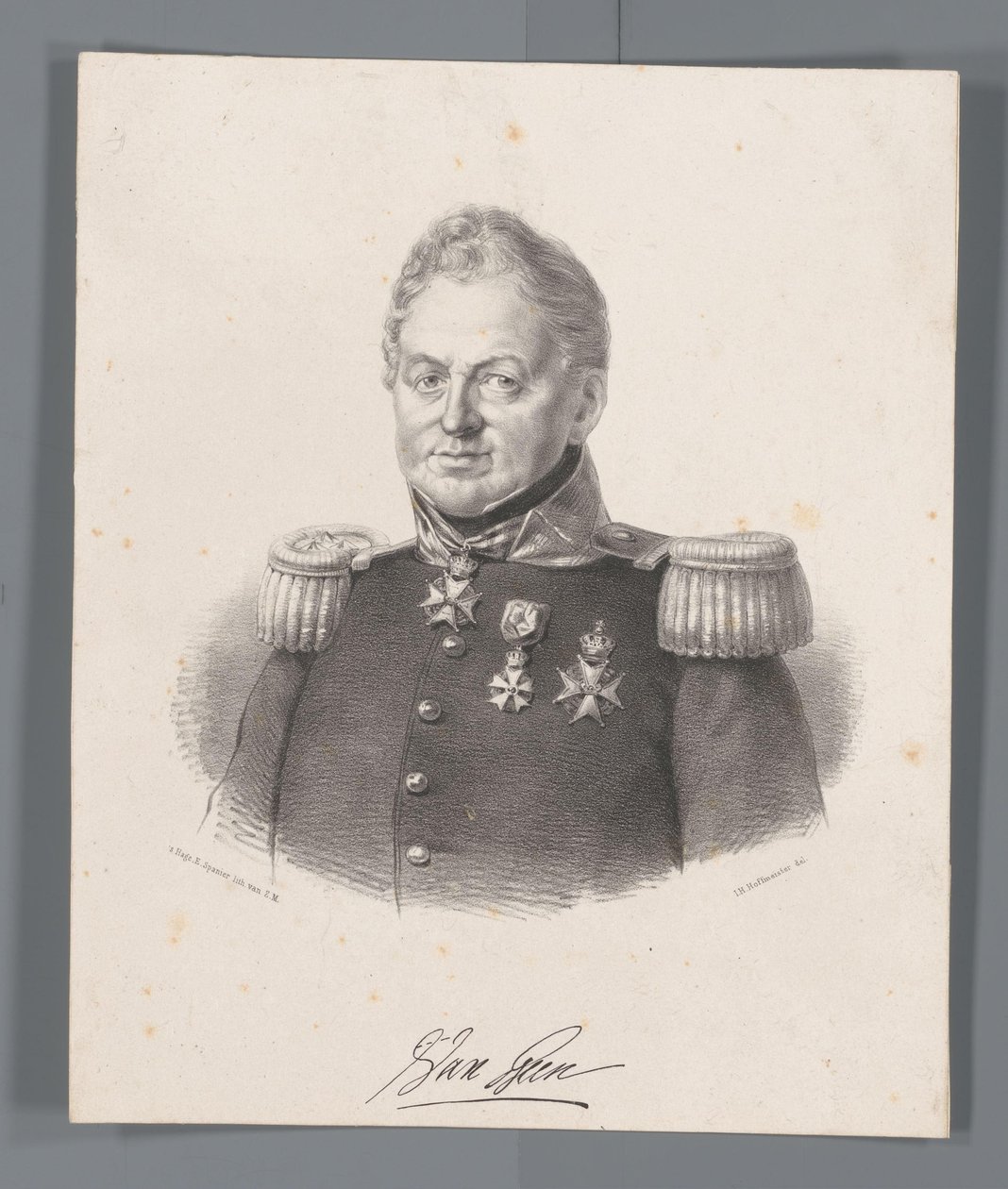 Porträtt av Joseph Jacobus baron van Geen av Johan Hendrik Hoffmeister
