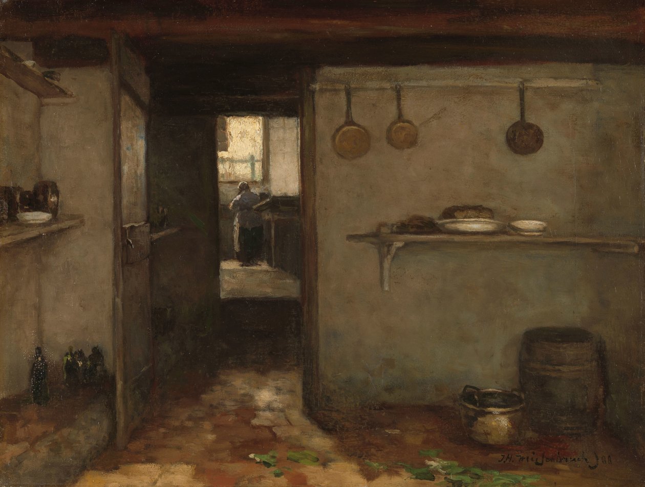Källare i Konstnärens hem i Haag Utsikt in i källaren i Weissenbruchs hem i Haag av Johan Hendrik Weissenbruch