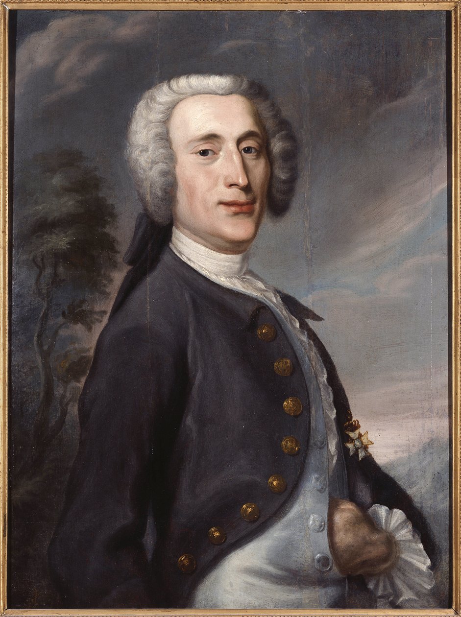 Portrait of Olof von Dalin (1708-1763), by Streng, Johan Joachim (1707-1763). Oil on canvas. Dimension : 79x58 cm. Nationalmuseum Stockholm av Johan Joachim Streng