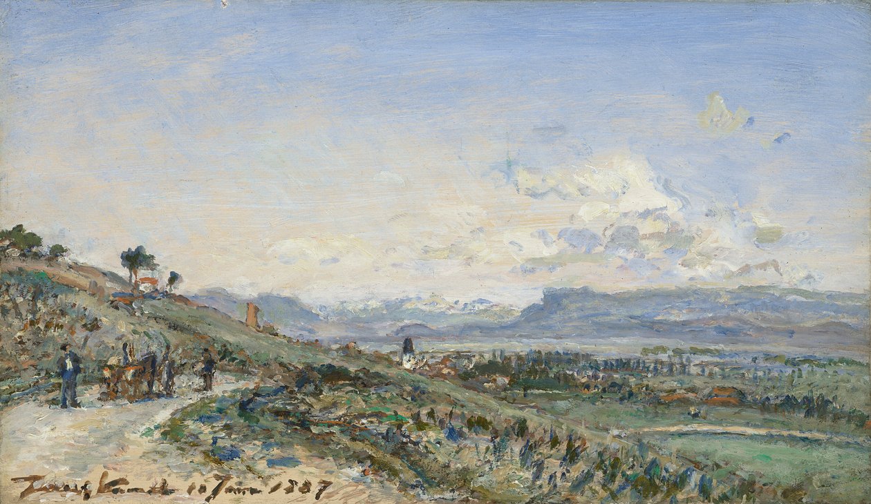 Huvudväg från Lyon till Grenoble av Johan Jongkind