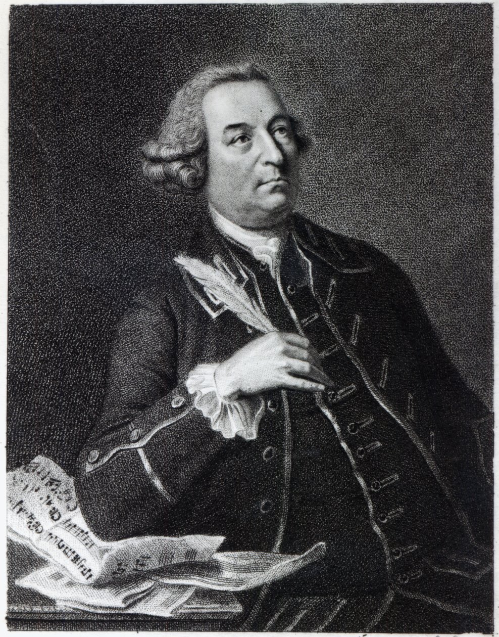 Porträtt av John Christopher Smith (1712-95), musiker och amanuens till Händels av Johan Joseph Zoffany