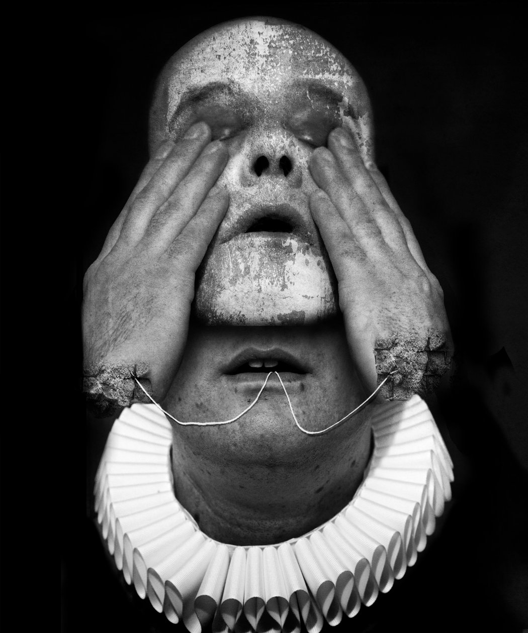 A clowns death (serie), 2016 (fotomanipulation) av Johan Lilja