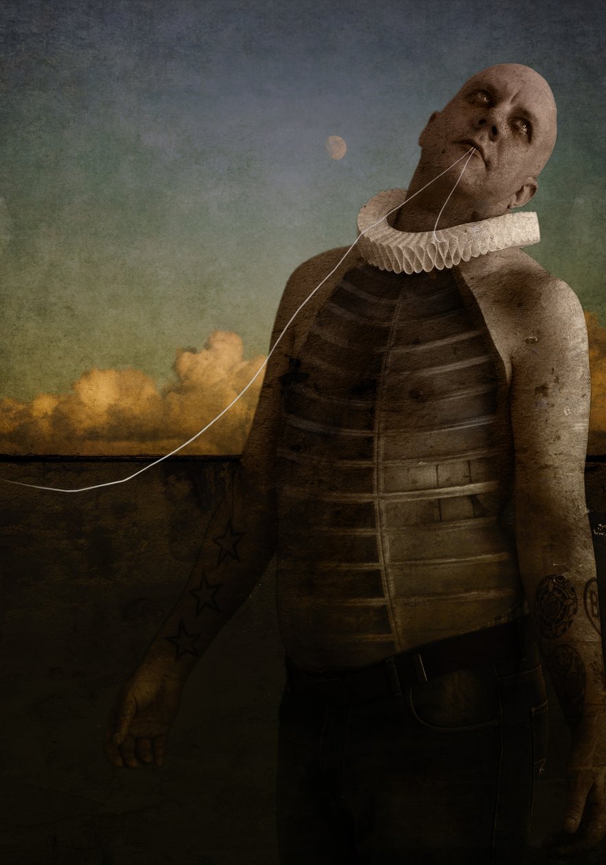 Det är svårt att vara man, 2014 (fotokonst digital konst) av Johan Lilja