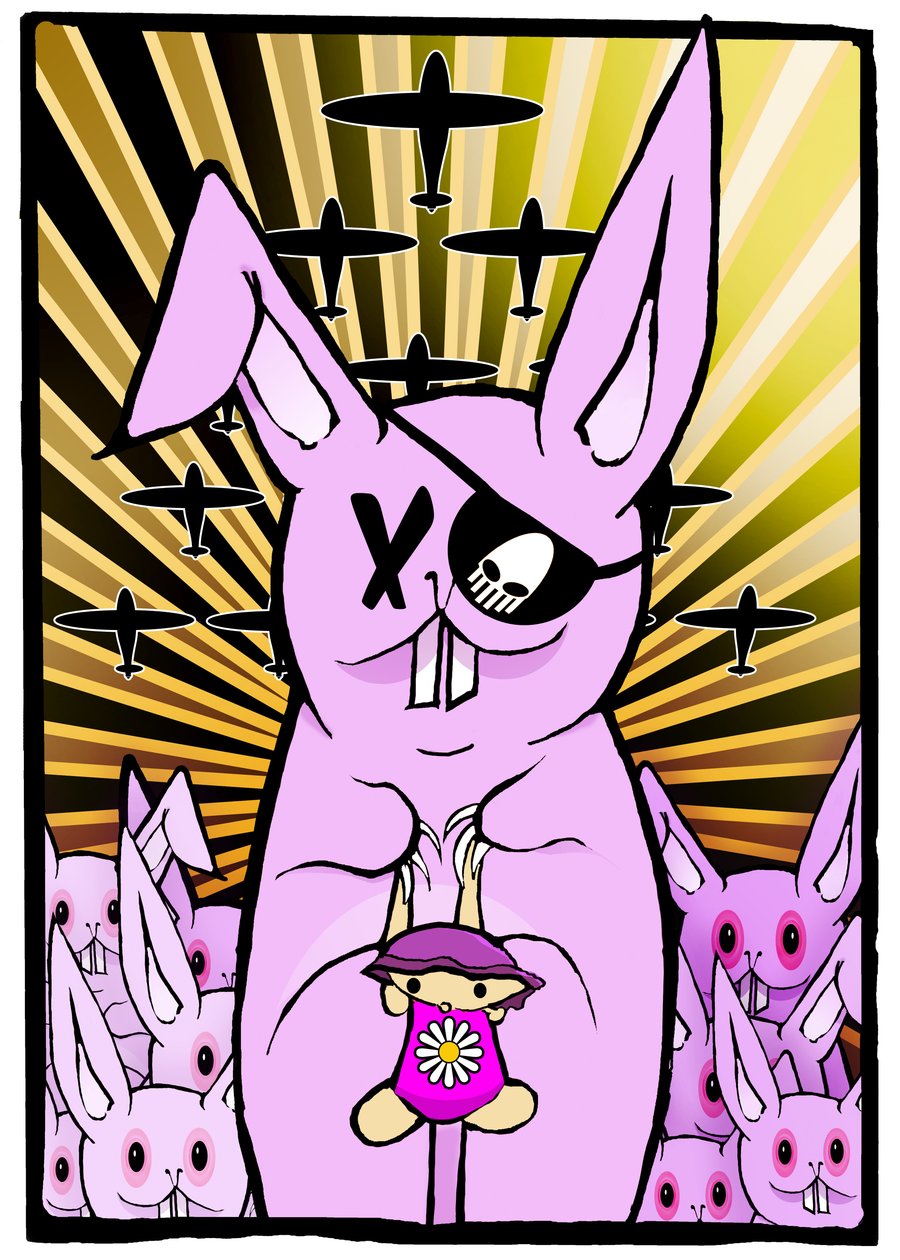 The Rabbits, 2012 (digital målning) av Johan Lilja