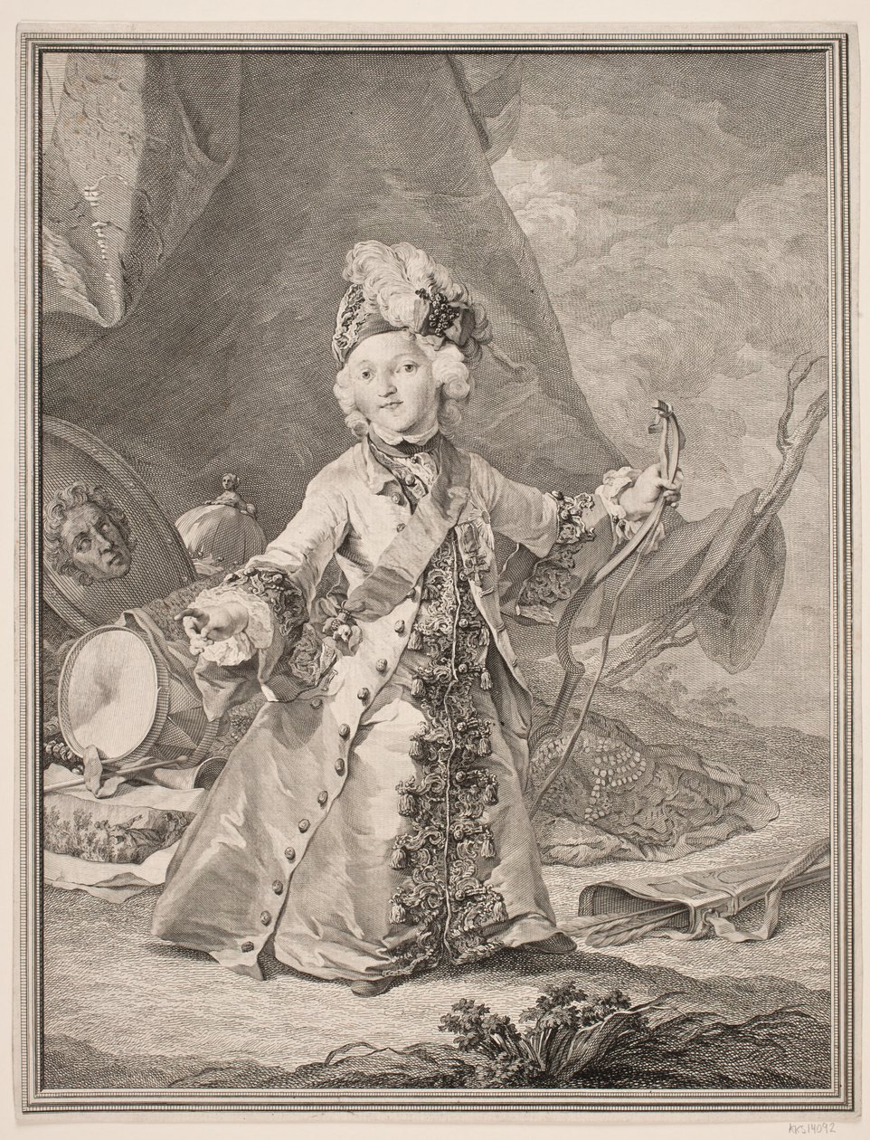 Christian VII som barn av Johan Martin Preisler