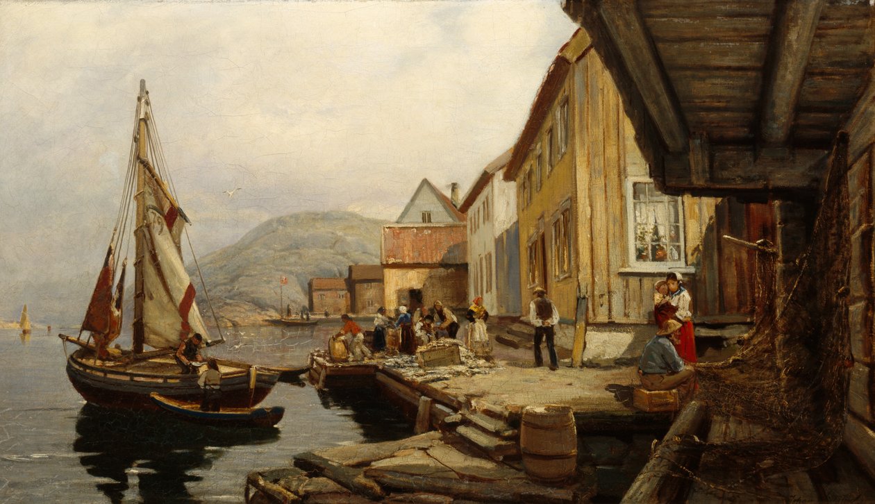 Landskap från Svinør av Johan Nielssen