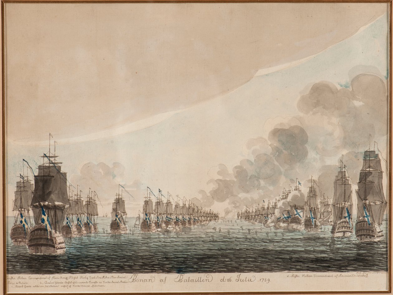 Sjöslaget vid Öland den 26 juli 1789. av Johan Petter Cumelin