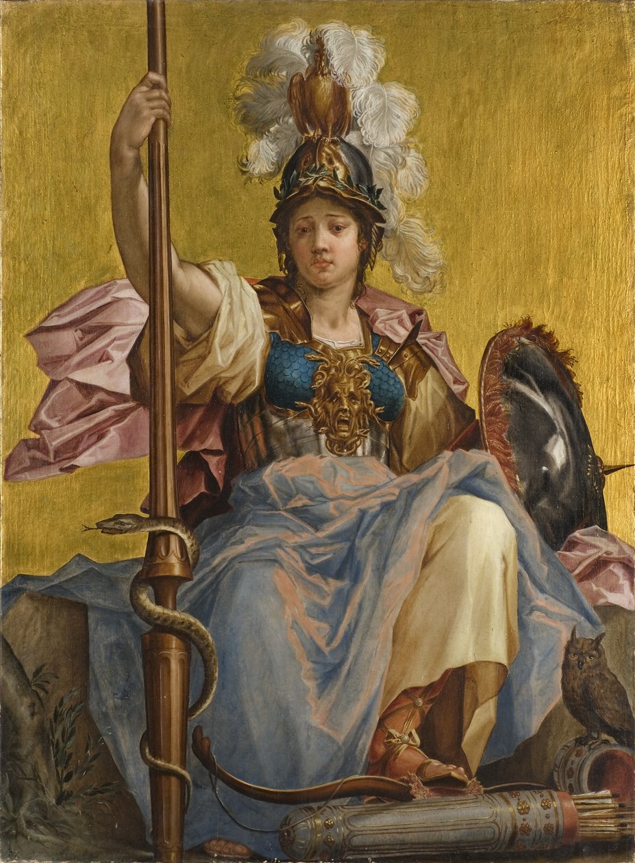 Minerva (olja på duk) av Johan Sylvius