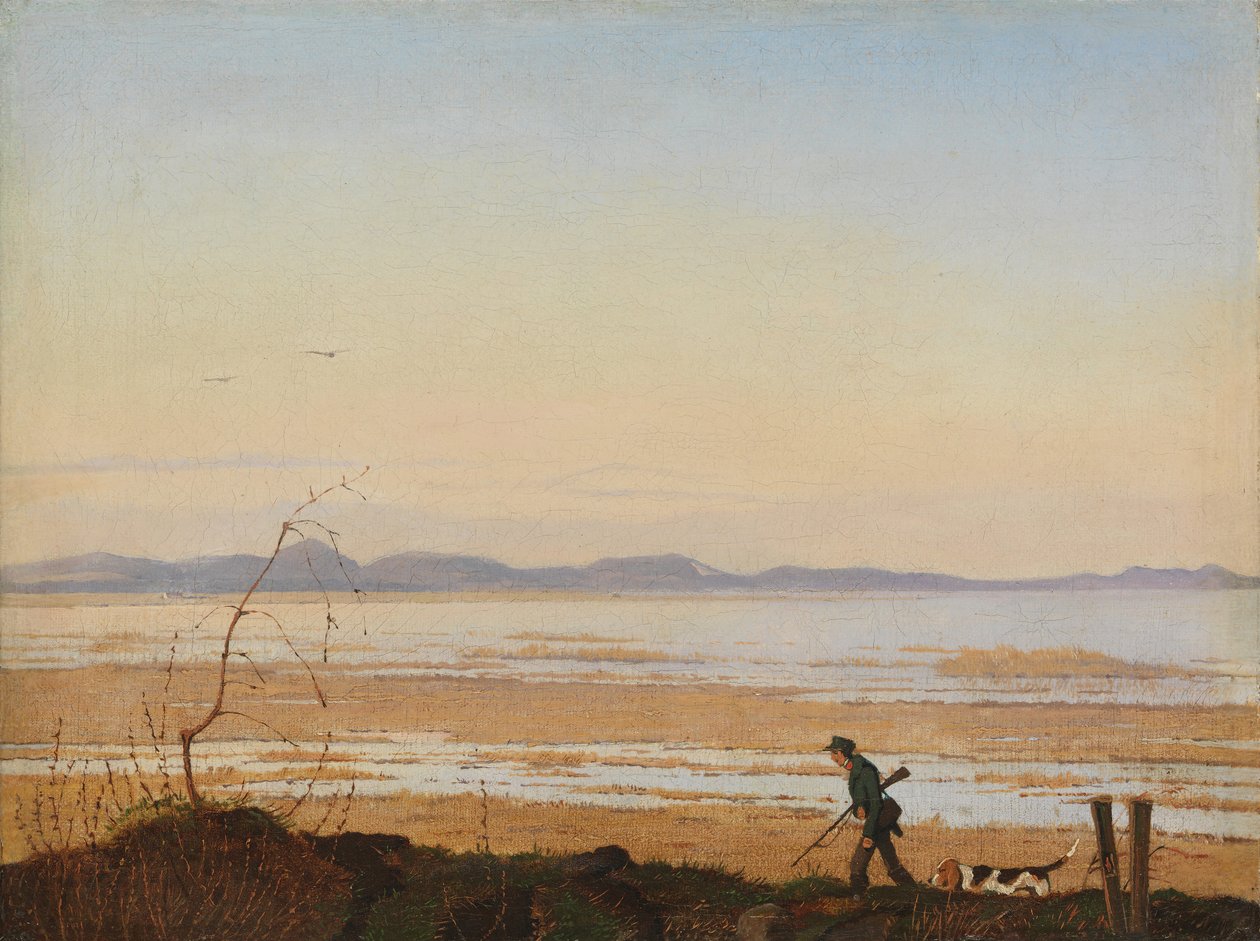 En kväll vid sjön Arresø, ca. 1837. av Johan Thomas Lundbye