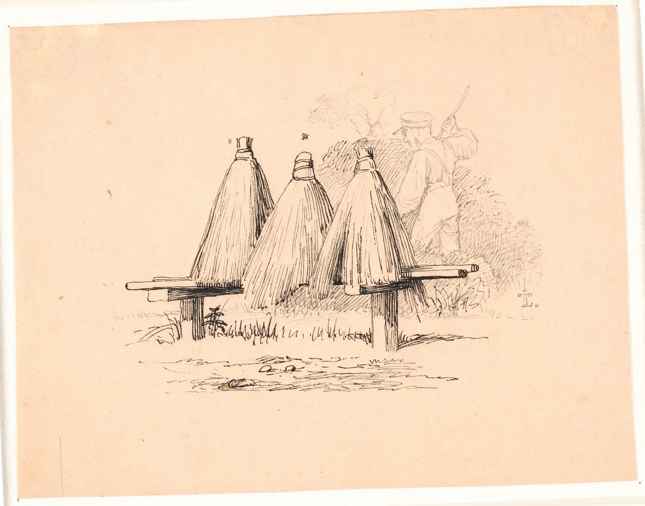 Biet. Illustration till Kaalunds "Fabler för barn". Se kommentar från arkkatalog. av Johan Thomas Lundbye