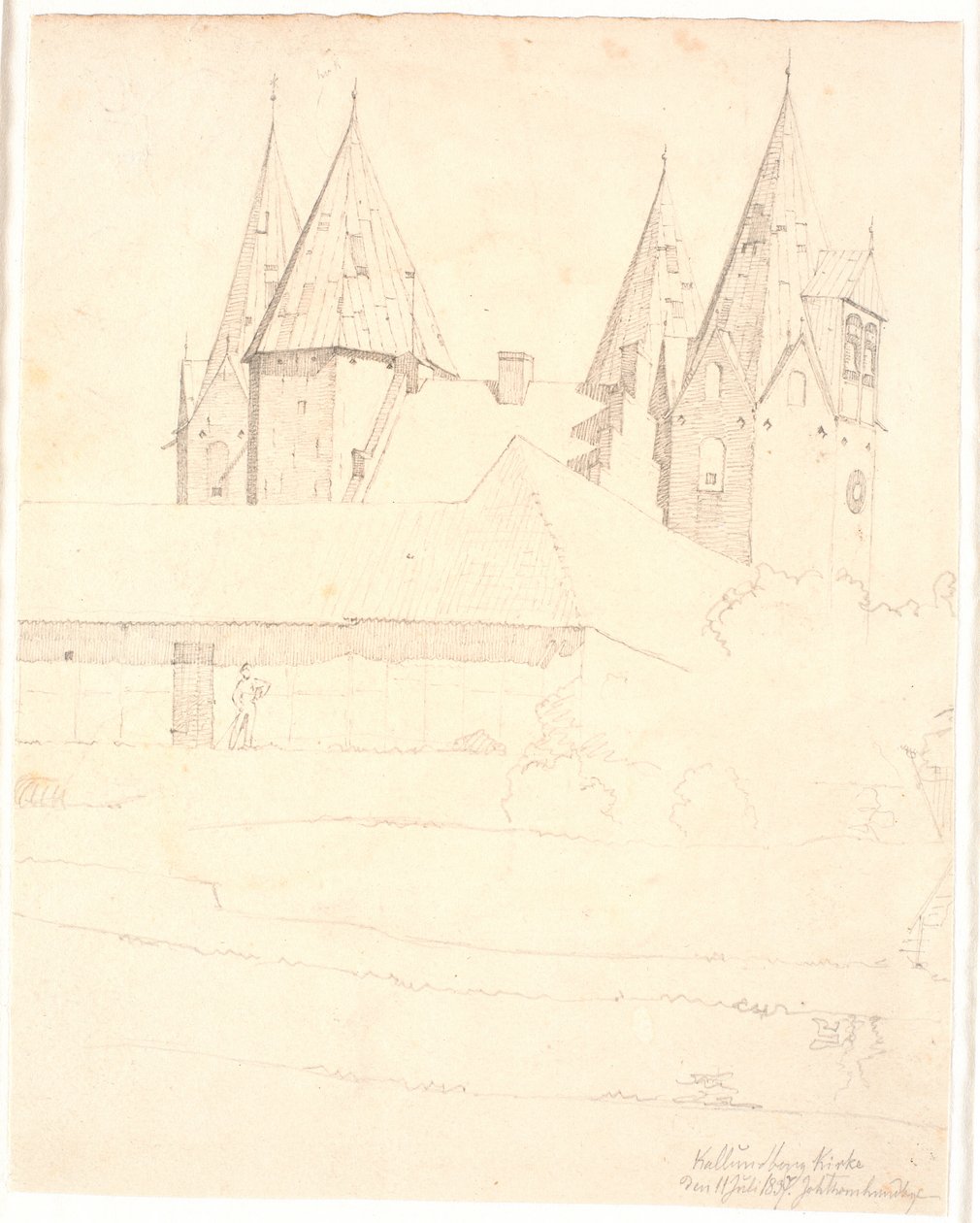 Kalundborgs kyrka av Johan Thomas Lundbye