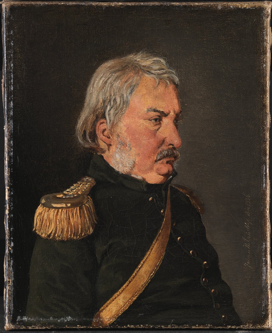 Överste Joachim Theodor Lundbye, konstnärens far av Johan Thomas Lundbye