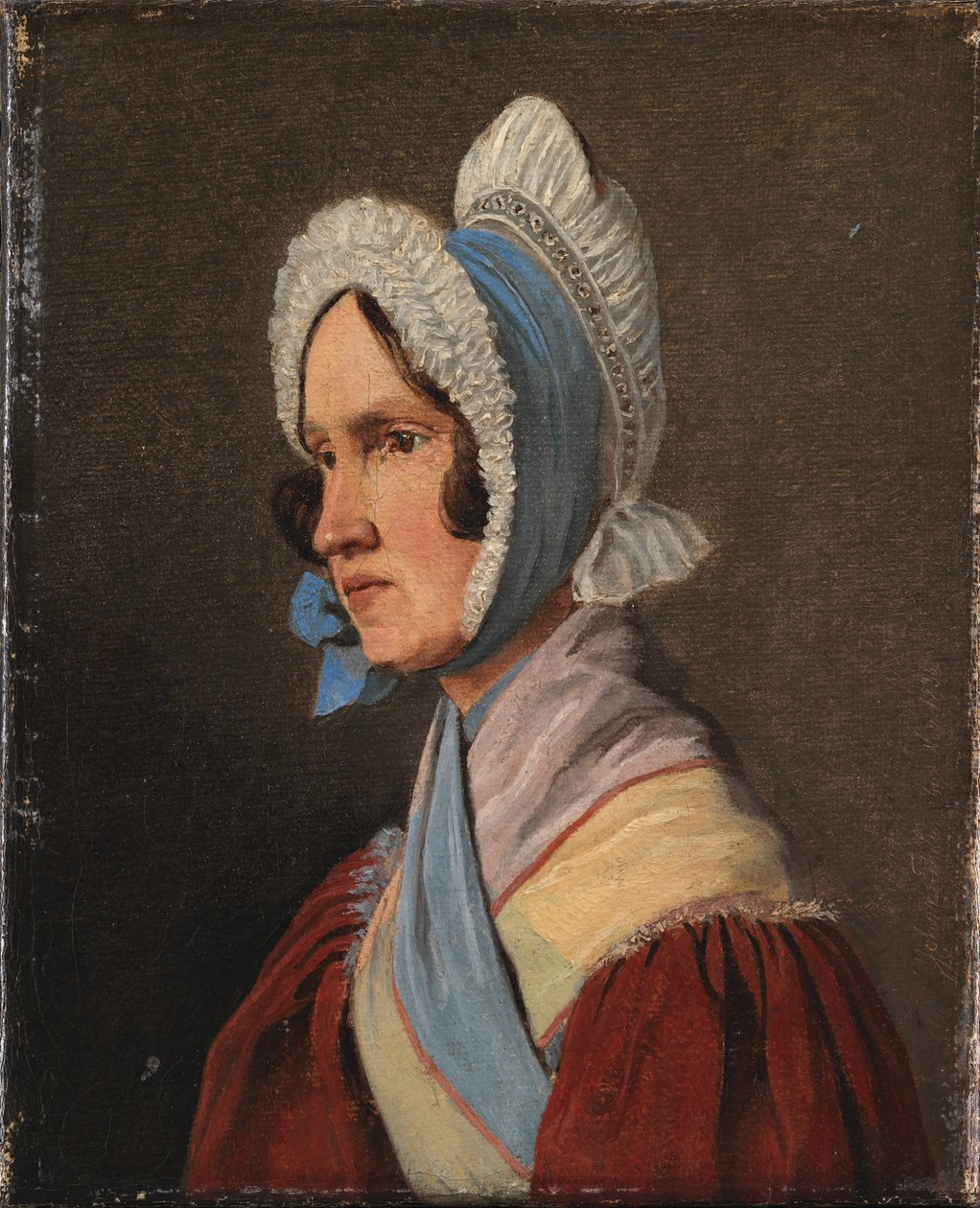 Överste Cathrine Lundbye, född Bonnevie, konstnärens mor av Johan Thomas Lundbye