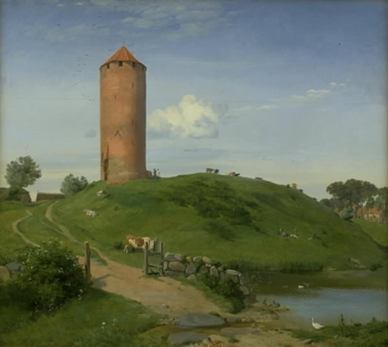 Gåstornet i Vordingborg, Själland av Johan Thomas Lundbye