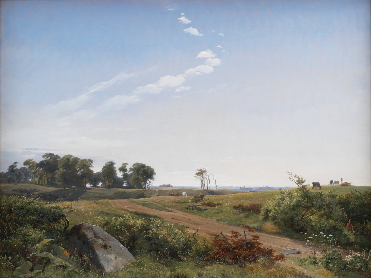 Själland Landskap. Öppet land i Nordsjälland av Johan Thomas Lundbye
