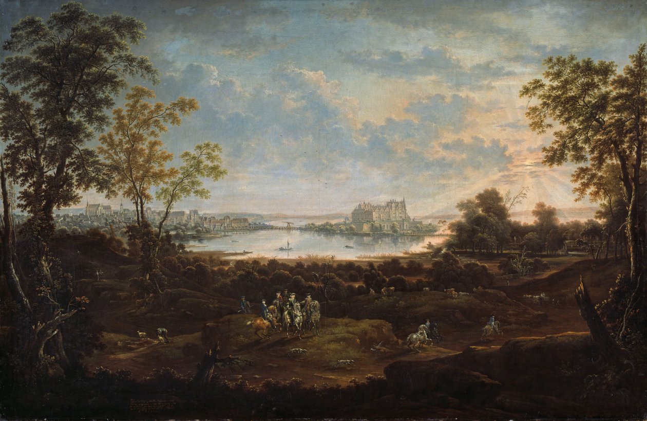 Landskap i Schwerin av Johann Alexander Thiele