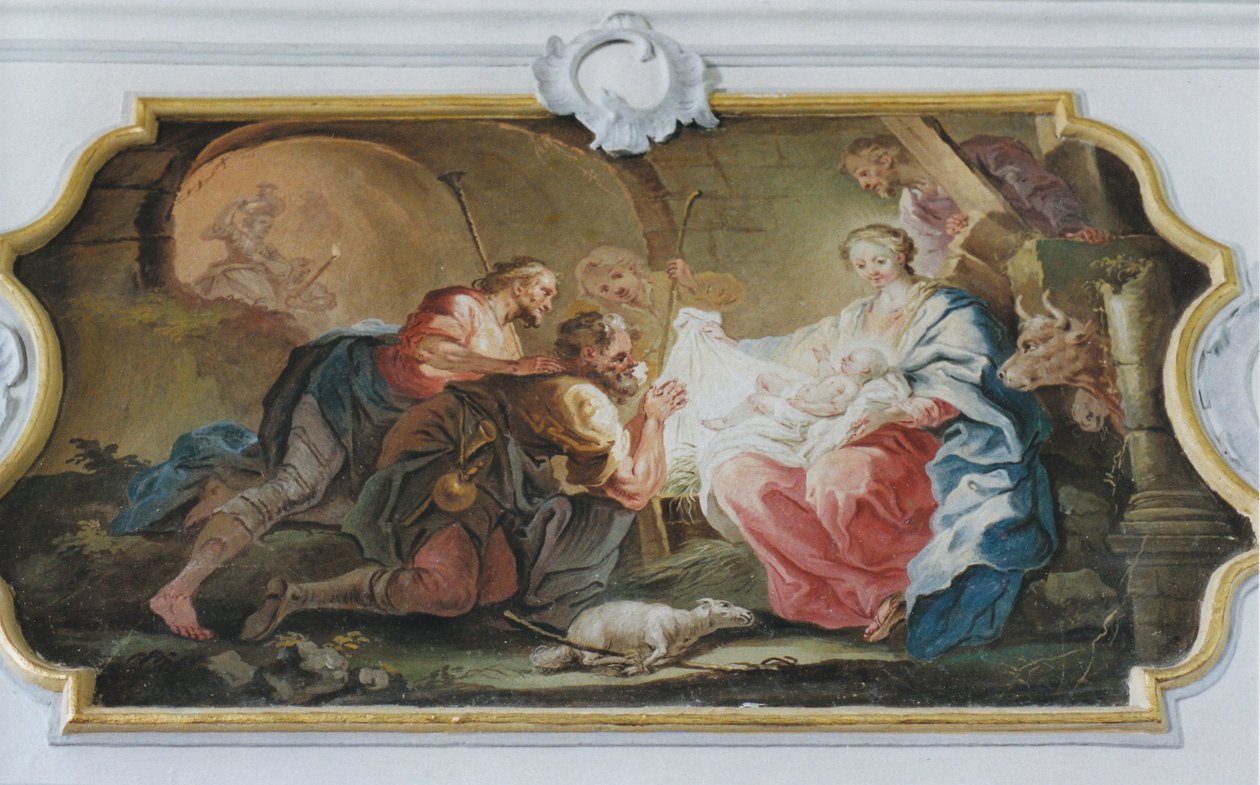 Tillbedjan av herdarna av Johann Baptist Enderle