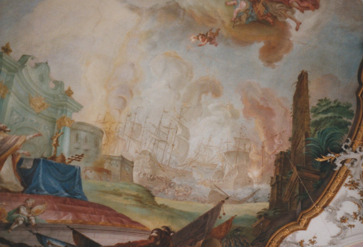 Slaget vid Lepanto av Johann Baptist Enderle
