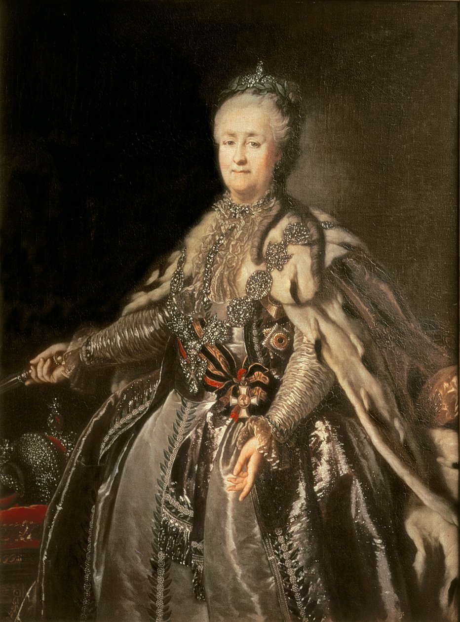 Katarina den stora, 1793 av Johann Baptist Edler von Lampi