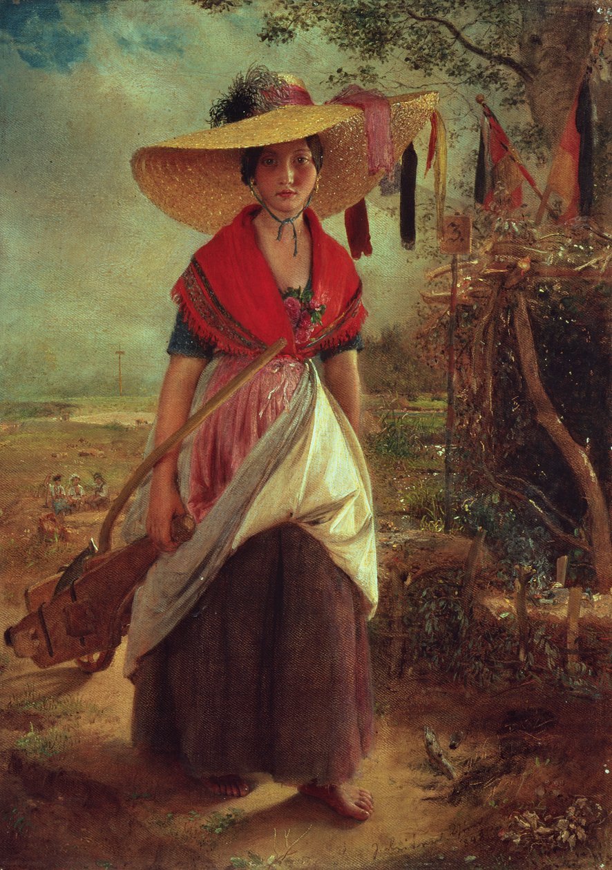 Arbetarflicka, 1848 av Johann Baptist Reiter
