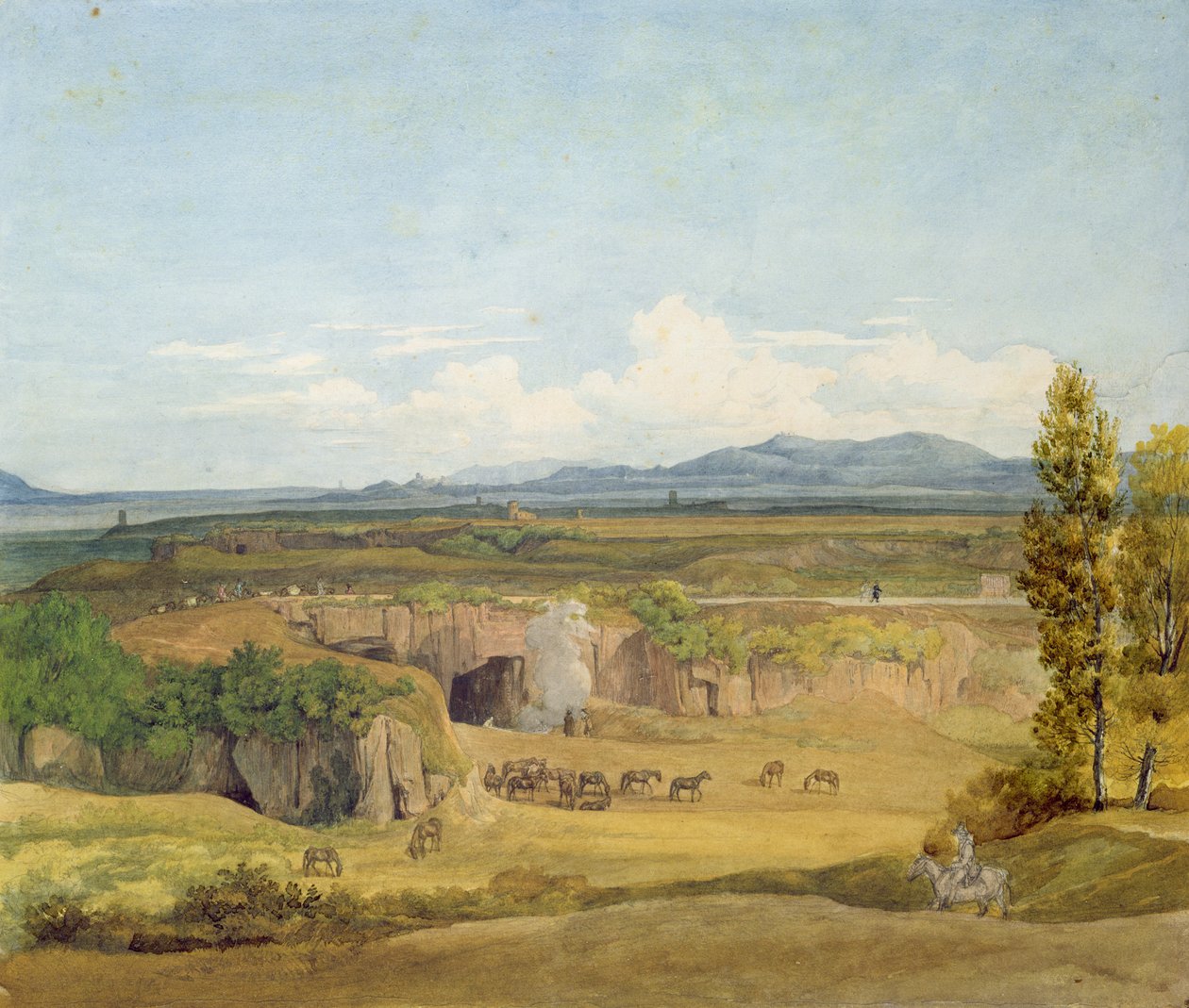 Utsikt över den romerska Campagna av Johann Christoph Erhard