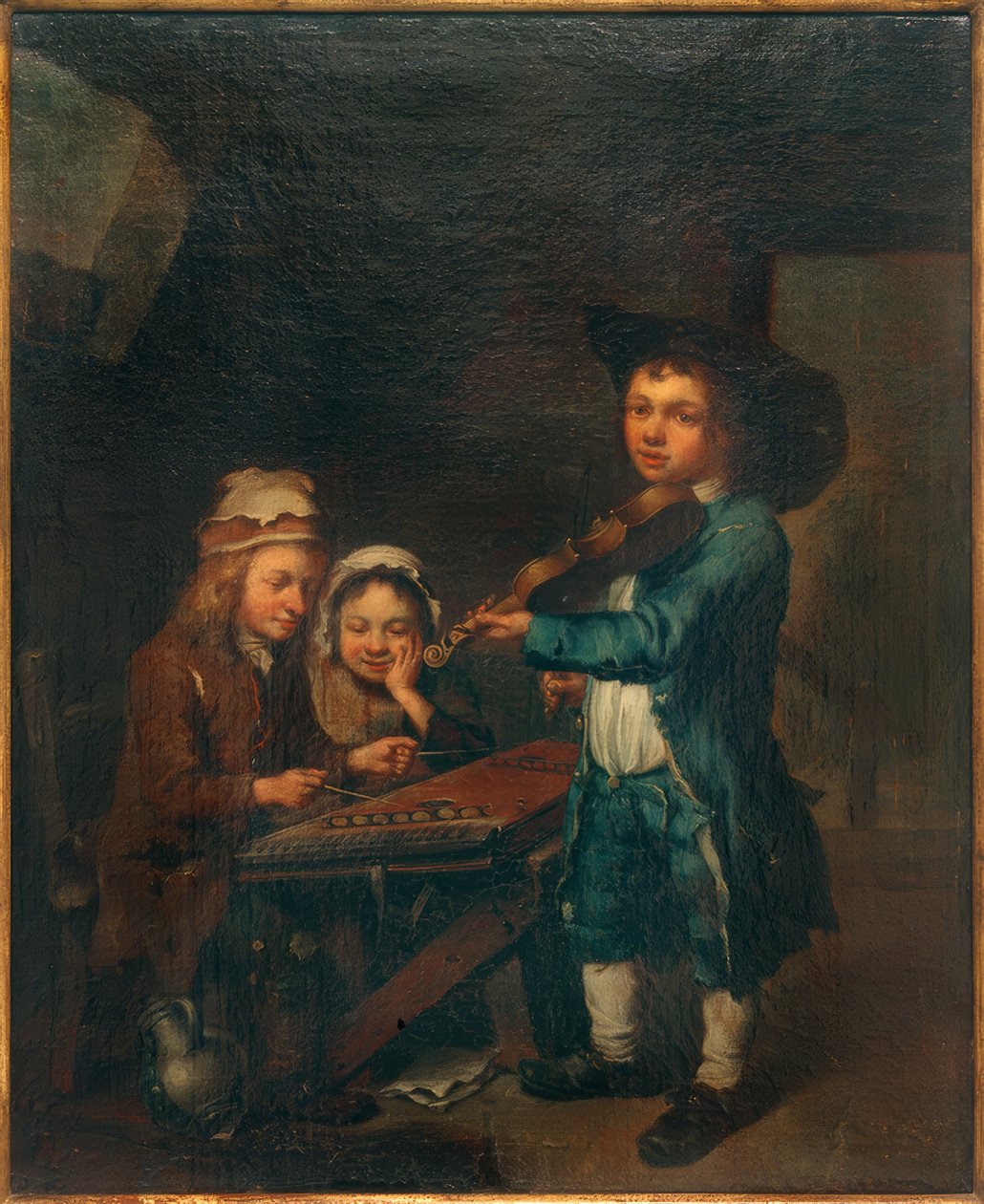 Barn som gör musik av Johann Conrad Seekatz